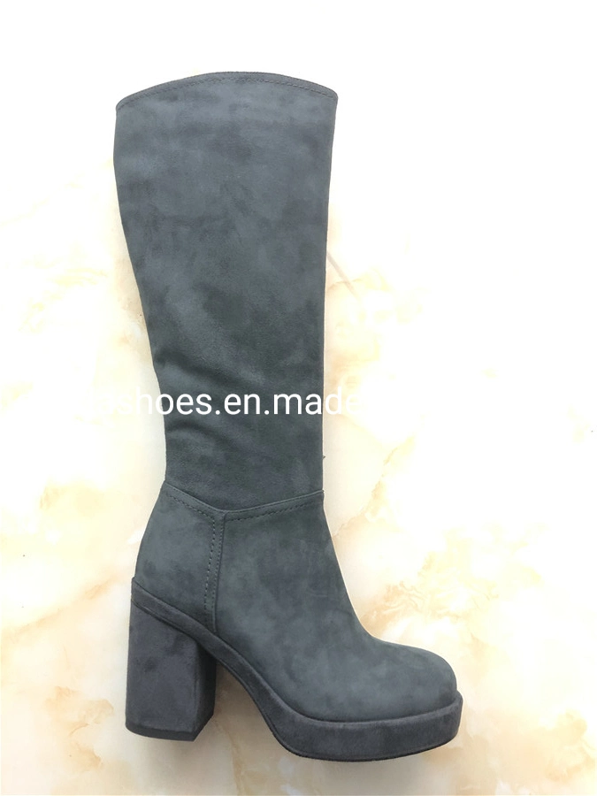 Newest Platform Leather Women Long Boots