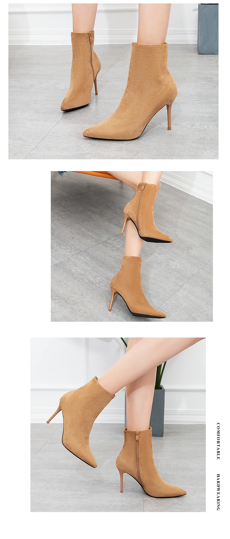 2021 Newest Style Stiletto Heels Sexy Unique Pointed Women High Heel Boots Pumps Bride Shoes