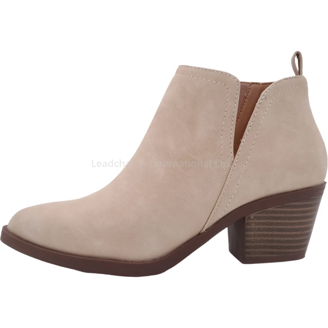 Women&prime;s Casual Shoes Fashion Ankle Slip-on Lady Boots