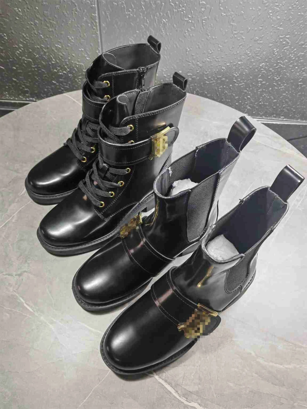 Brand New High Heel Short Boots Women Leather Ankle Boots for Women Pointed Toe