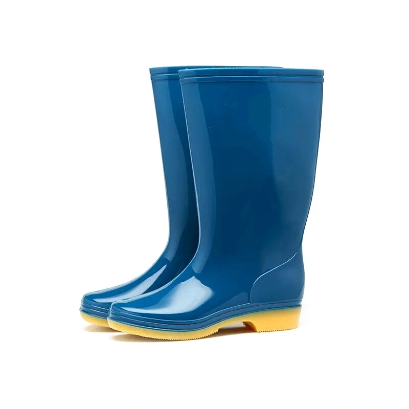 100% Waterproof Cheap PVC Women Long Work Safety Rain Boots