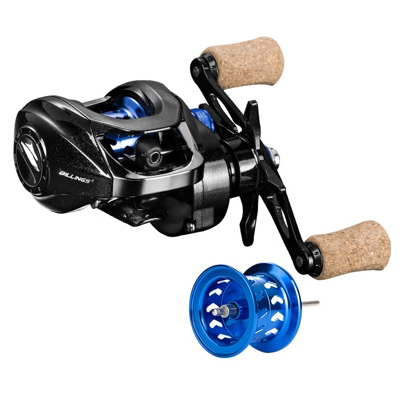 Lightweight Fishing Reel with Spool Metal Low Profile Left Hand Carbon Fiber Drag Esg21348