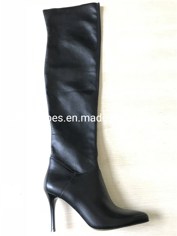 Sexy Stiletto High Heels Leather Women Winter Boots