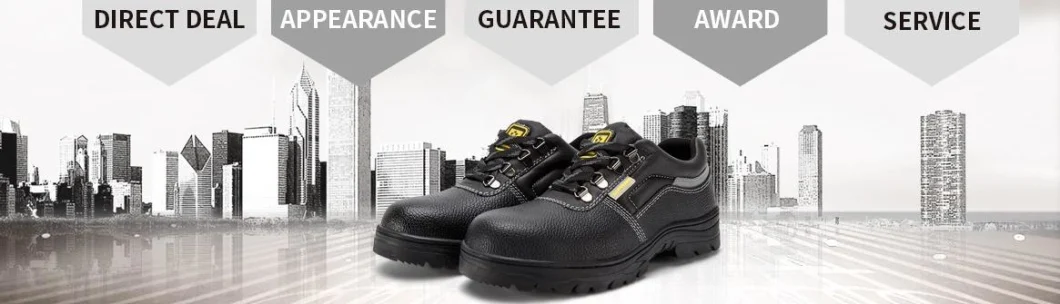 High Ankle Embossed Leather PU Injection Safety Shoes Construction Site Anti-Smash and Puncture-Proof Safety Boots