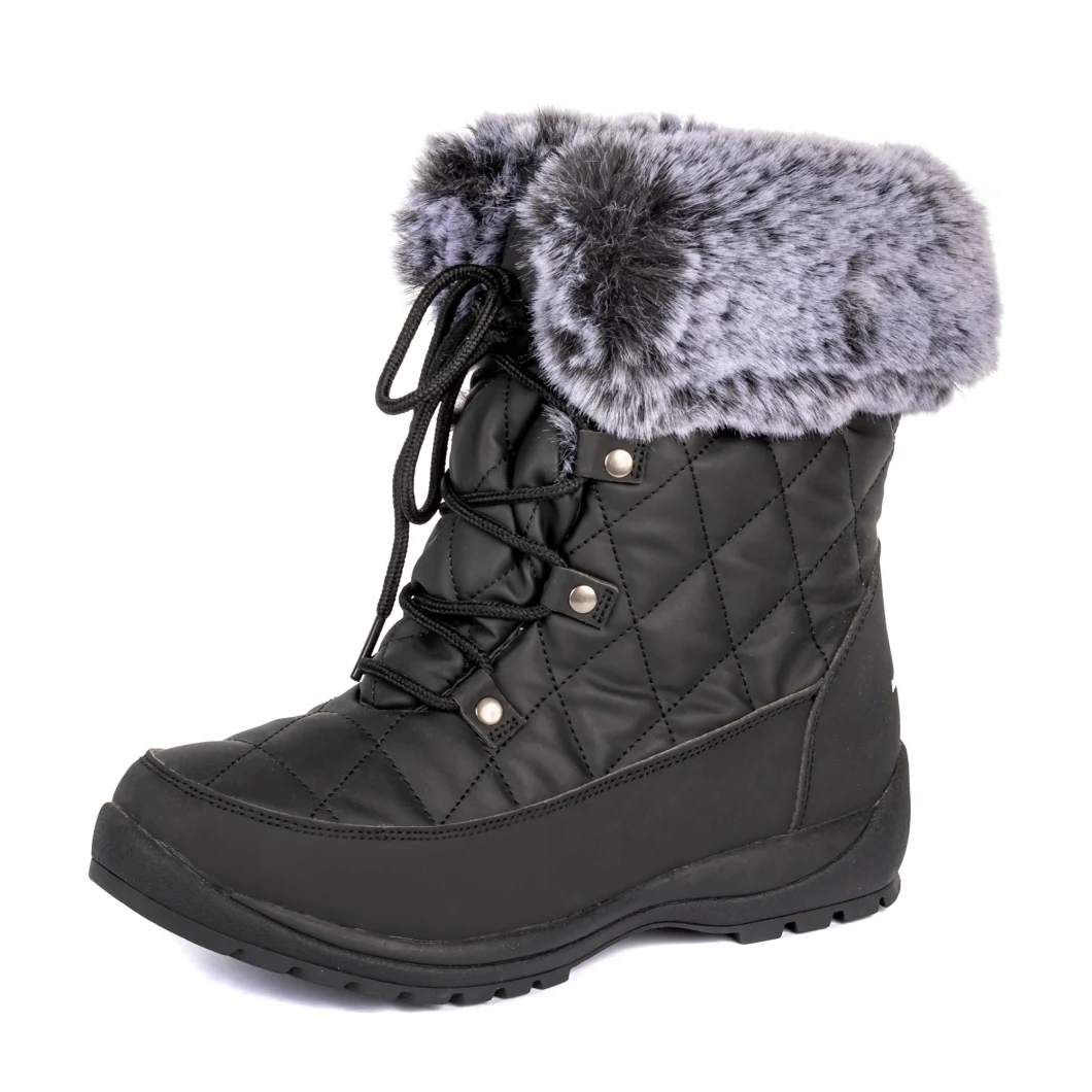 Warm Winter Snow Boote for Women Momory Foam Insole Insulated Material Lining Boots