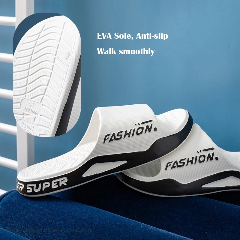 High Quality Men&prime;s Slippers Customized Fashion Soft EVA Sole Slides Sandals