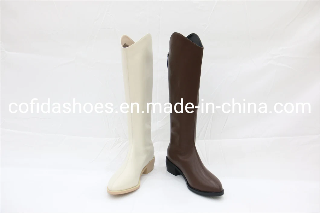 Cowgirl Real Leather Women Shoe Long Horse Boots