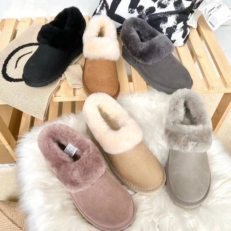 Hellosports 2021wholesale Winter Women&prime; S Snow Boots Ankle Women Shoes Lady Designer Luxury Uggly Short Fluff Boots for Women