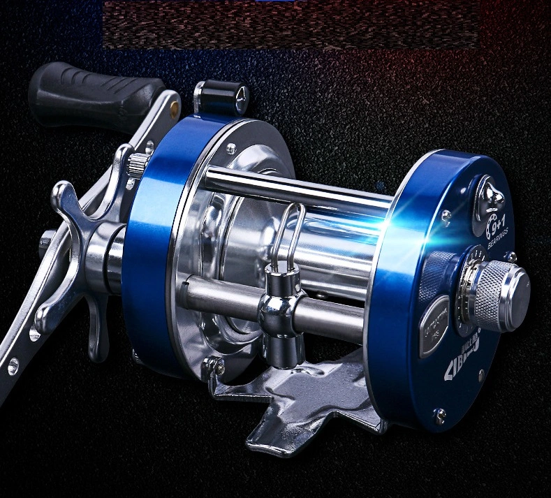 Magnetic Braking System Mega Jaws Bait Casting Reel, Industry First Color-Coded Gear, Fishing Reel with 11+1 High Performance Bl14559