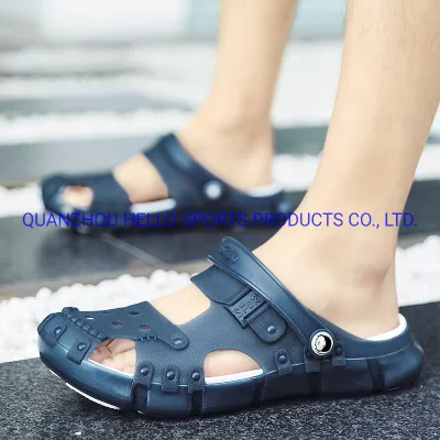 Happy Slides Hot Seller 2023 Wholesale Summer Fashion EVA Insole TPE Sole and Upper Men Sandals
