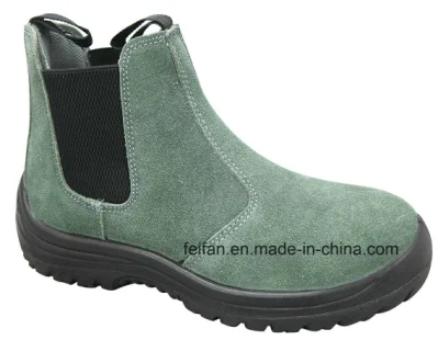 Different Color Suede Leather PU Injection Safety Boots