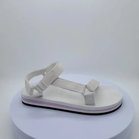 Women′s Casual Beach Shoes Braids Vamp Thick EVA Sole Sandals