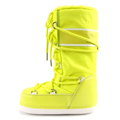 New Long Flat Lace-up Durable Outdoor Luxury Snow Boots Women Winter Boots