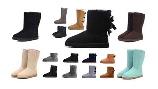 Wholesale Custom Fashion Casual Snow Uggh Boots Women Girls Winter Ankle Snow Boots