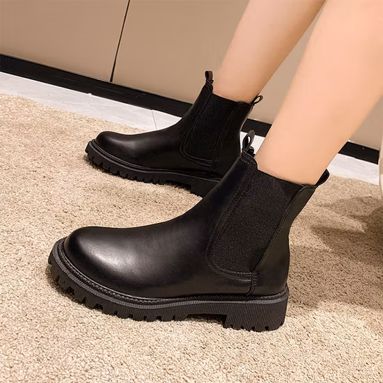 Newest Platform Leather Women Long Boots