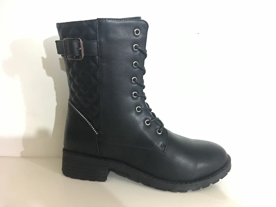Fashion Comfortable PU Upper Boots Injection Boots Ladies Boots Women Shoes