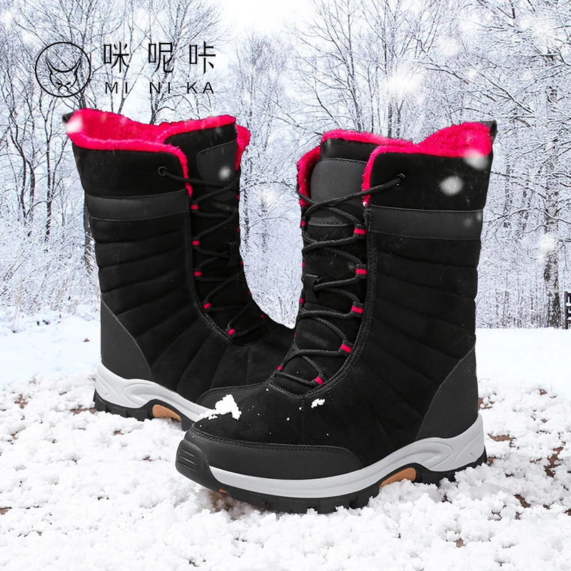 Hellosports Warm Women&prime; S Snow Boots Thigh High Wholesale Fur Boots Women&prime; S Winter Footwear Long Boots for Women