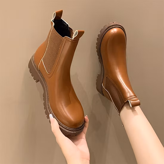 Newest Platform Leather Women Long Boots