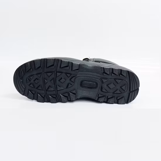 Split Leather Army Shoes Black Injection Breathable Military Combat Boots